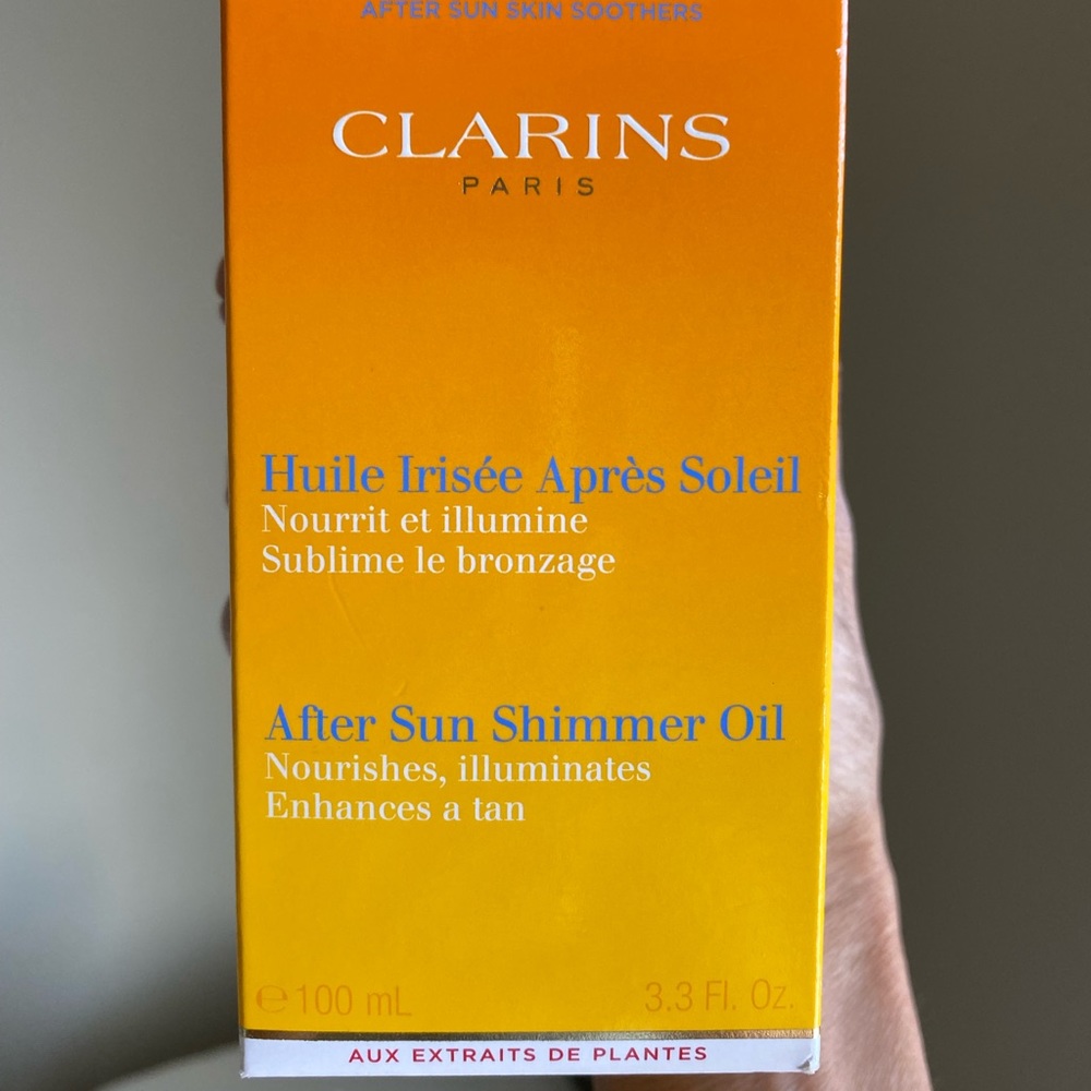 Clarins Paris After Sun Shimmer Oil - NIB